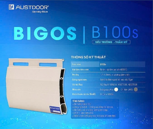 Cửa cuốn Austdoor khe thoáng B100S